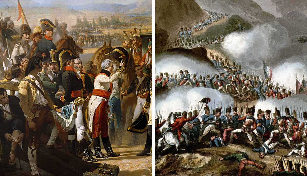 Spanish military surrender and Napoleonic battle