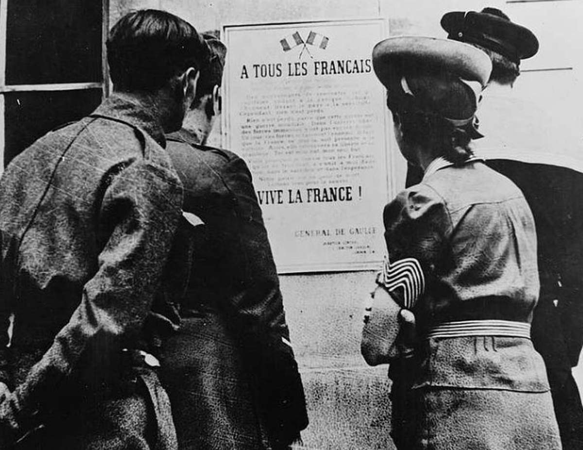 poster charles de galle french resistance
