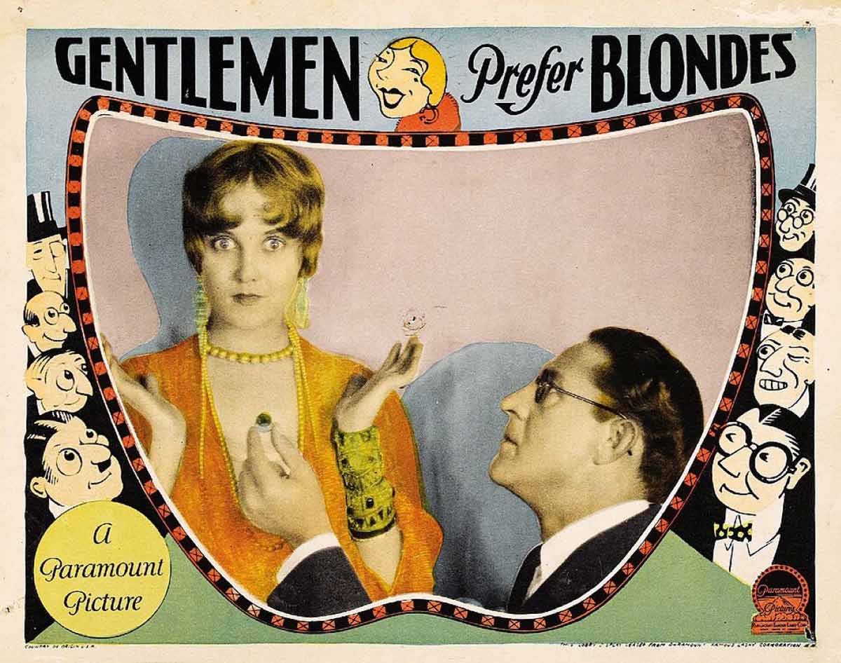 poster gentleman prefer blondes
