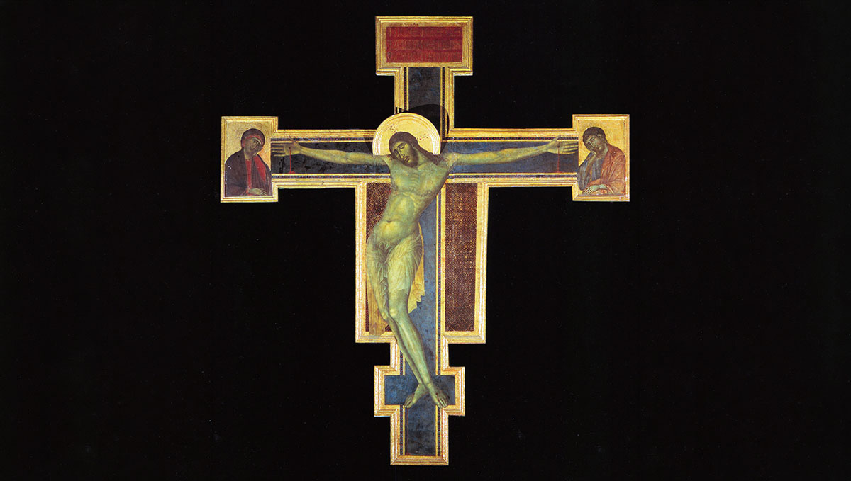 proto renaisannce crucifix cimabue byzantine