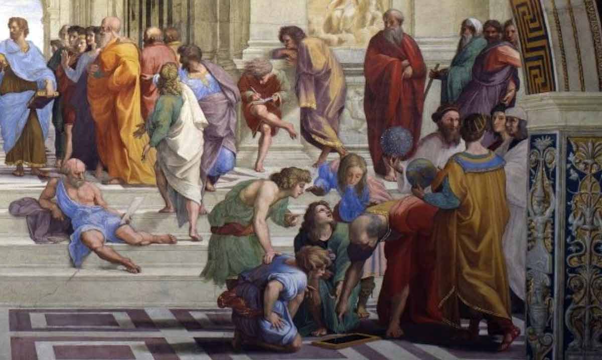 raphael school athens fresco right side