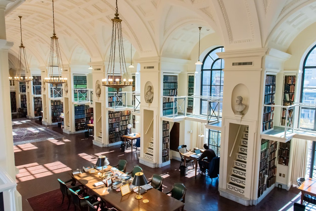 Reading Room in the Boston Athenaeum. Source: Boston Athenaeum
