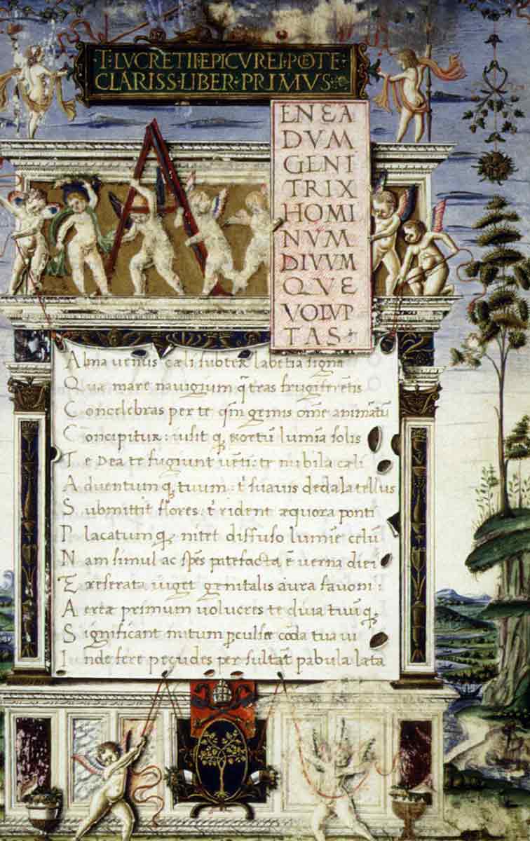 rerum natura lucretius manuscript