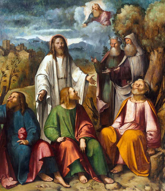 romanino the transfiguration painting