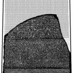 rosetta stone, infographic of a possible restoration.