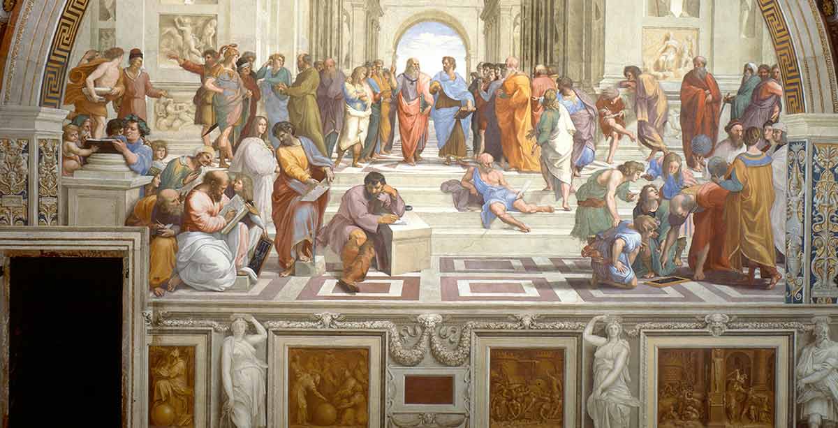 school athens raphael fresco