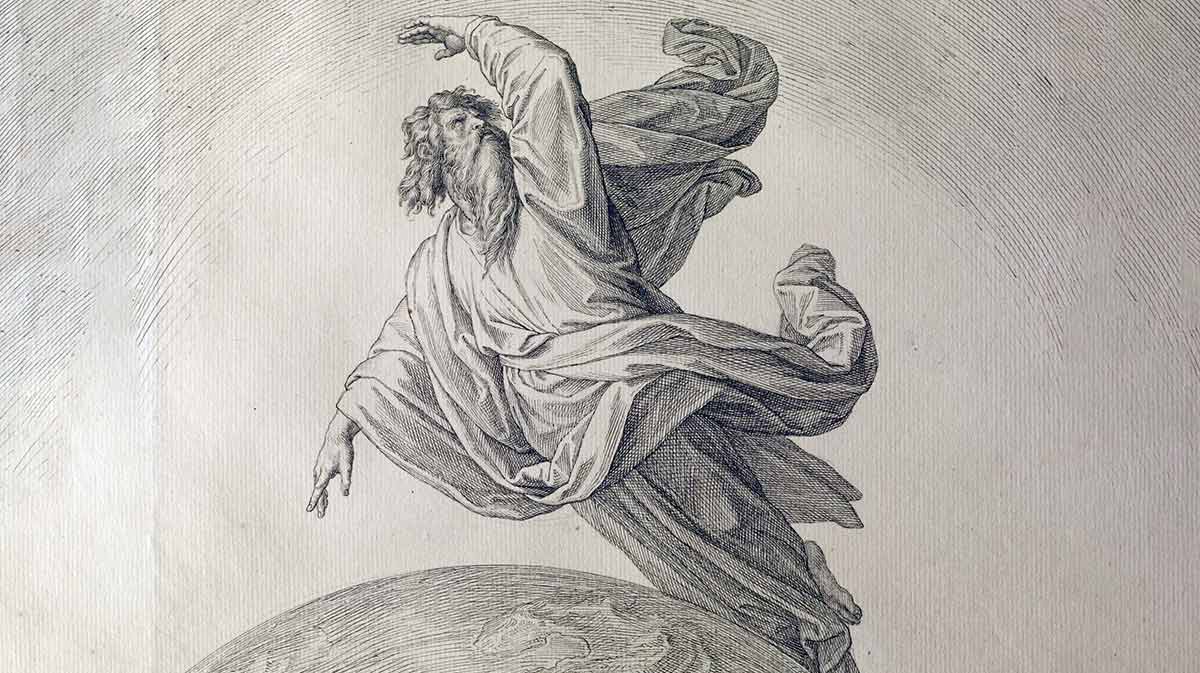 sohn god the father creating the world print