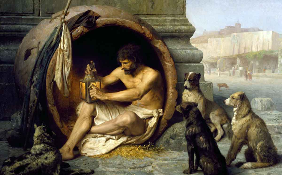 stoicism diogenes painting