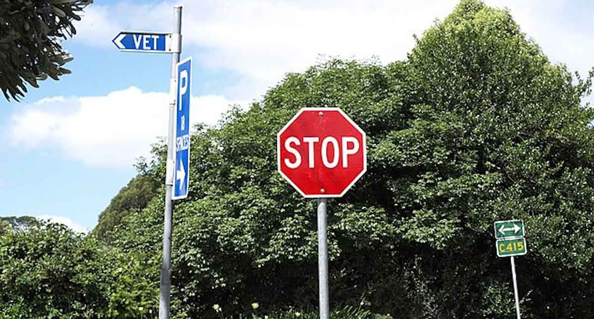 stop sign image