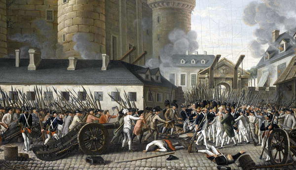 storming of bastille painting 1789