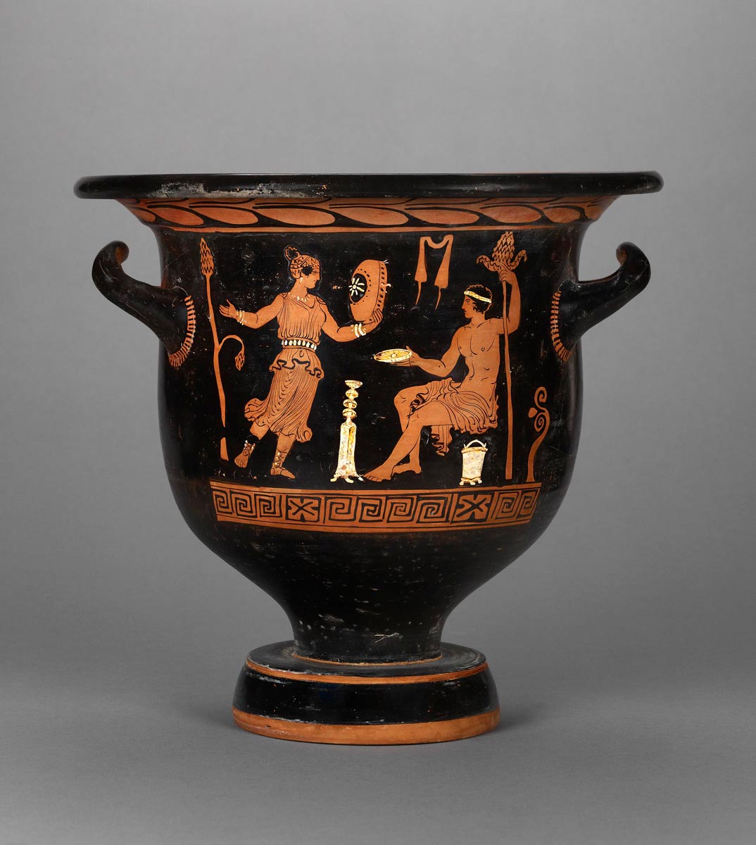 tympanum greek vase ancient greek instruments