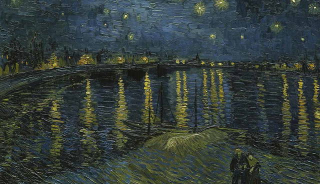 van gogh starry night rhone