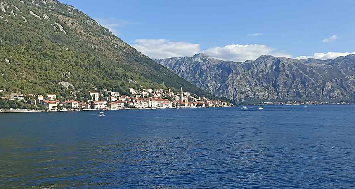 view perast sea