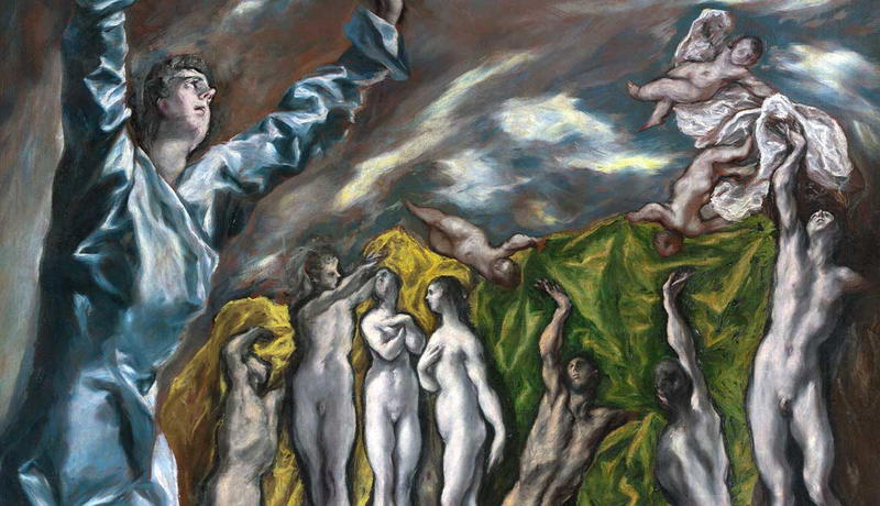vision of saint john painting by el greco