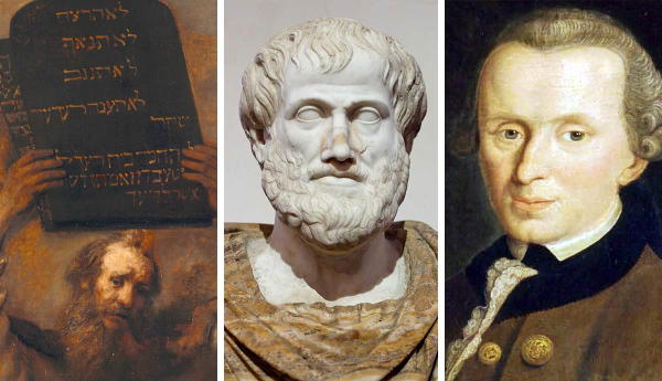 Moses, Aristotle, and Immanuel Kant
