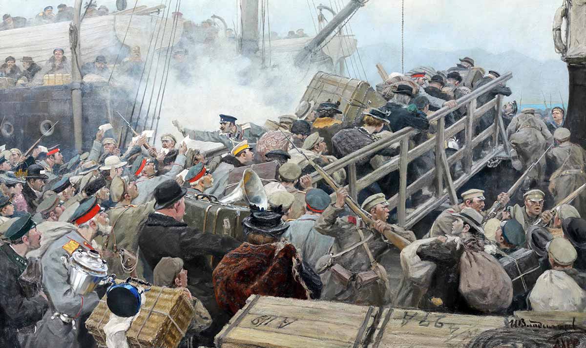 white russians evacuate