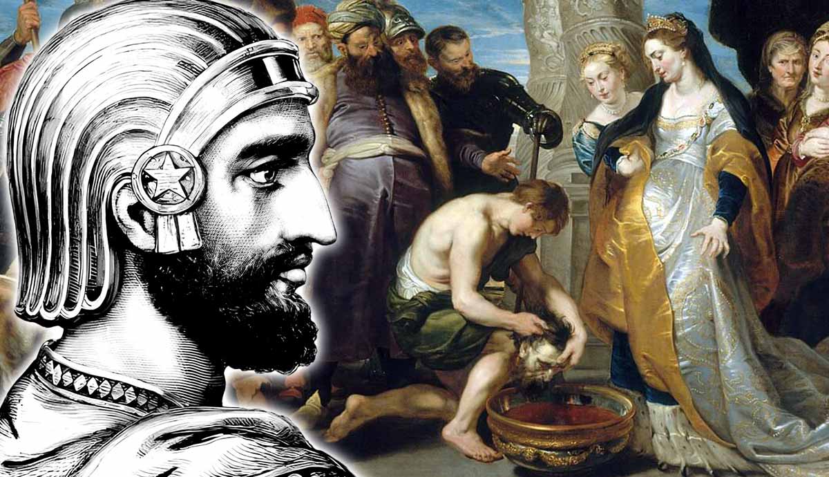 Cyrus the Great and biblical scene