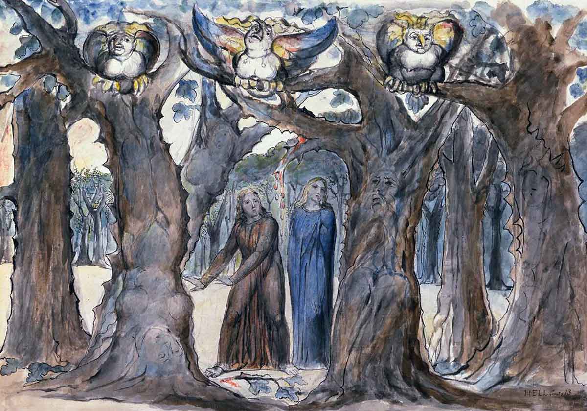 william blake wood of the self murderers