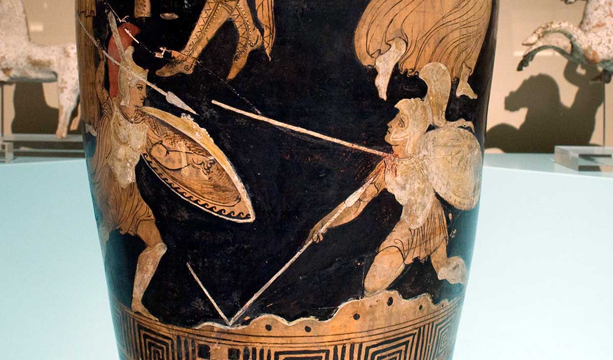 Achilles Memnon amphora