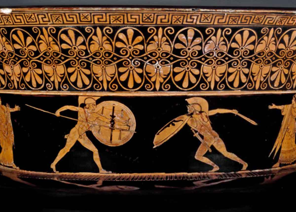 Achilles fights Memnon krater