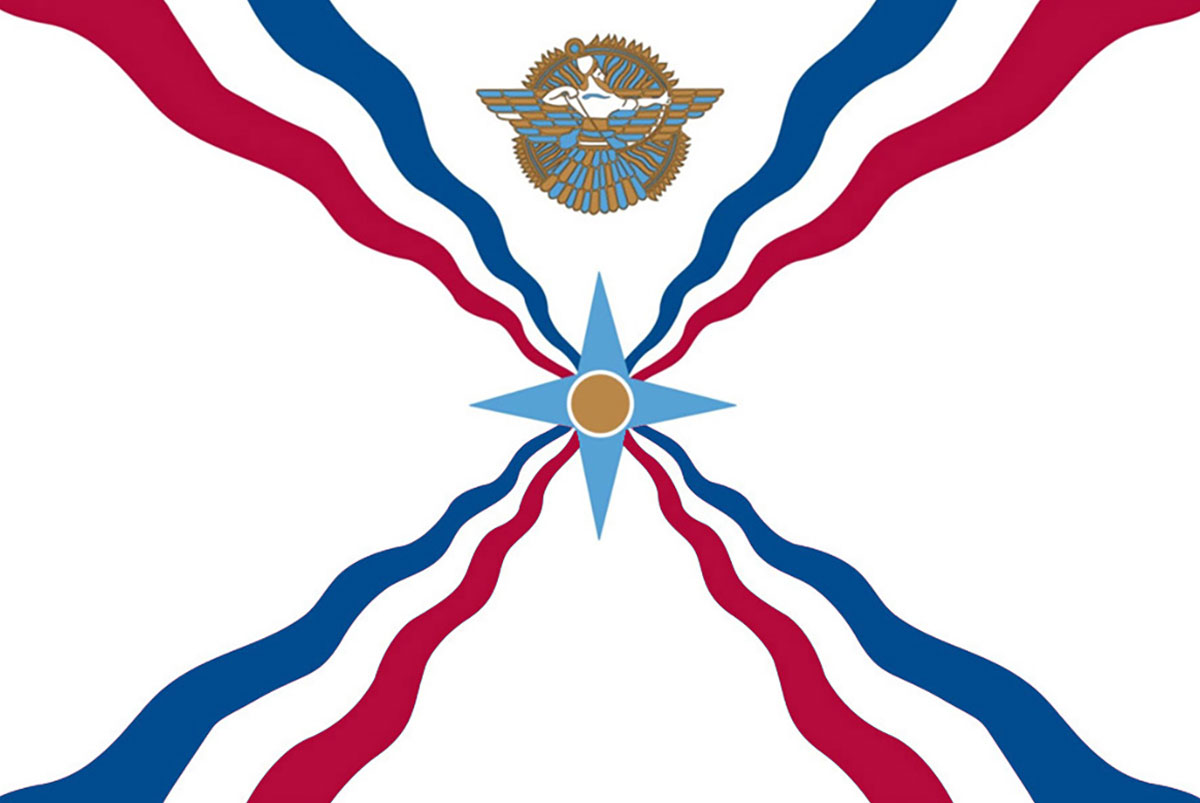 Assyrian flag today