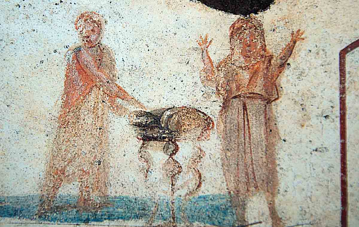 Fresco Eucharistic Bread Roman