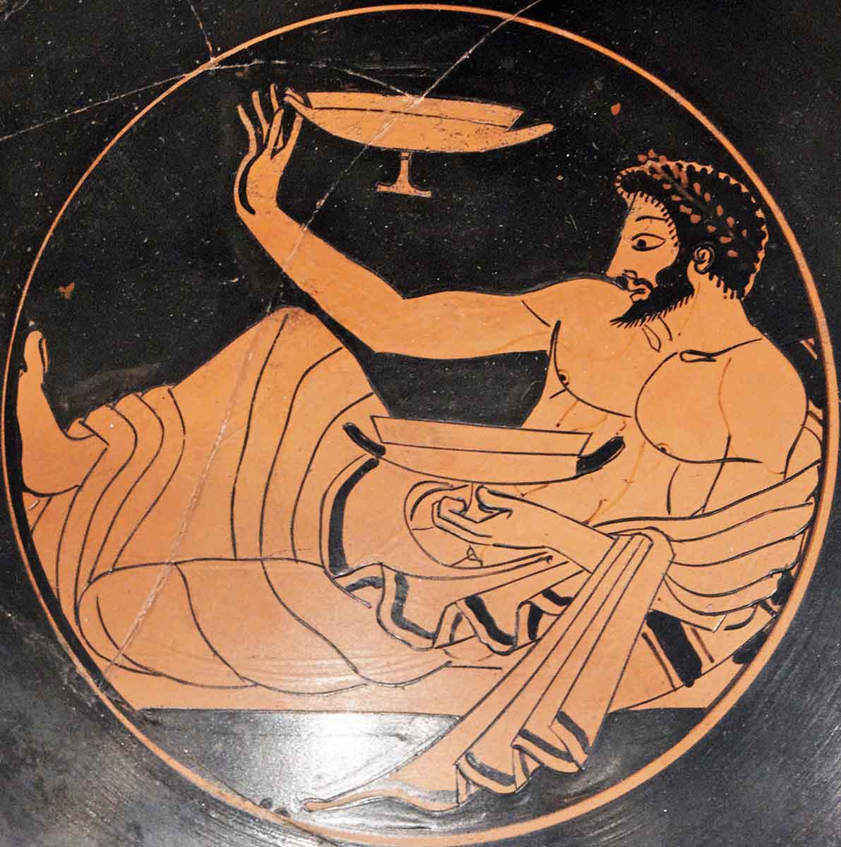 Greek pot kottabos
