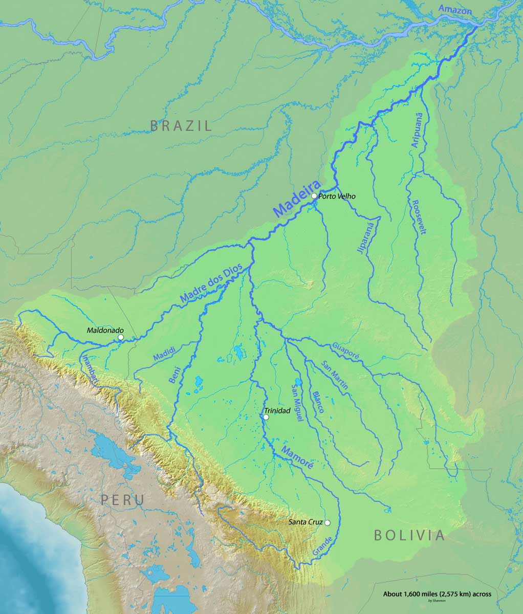 Map Rio Roosevelt Brazil