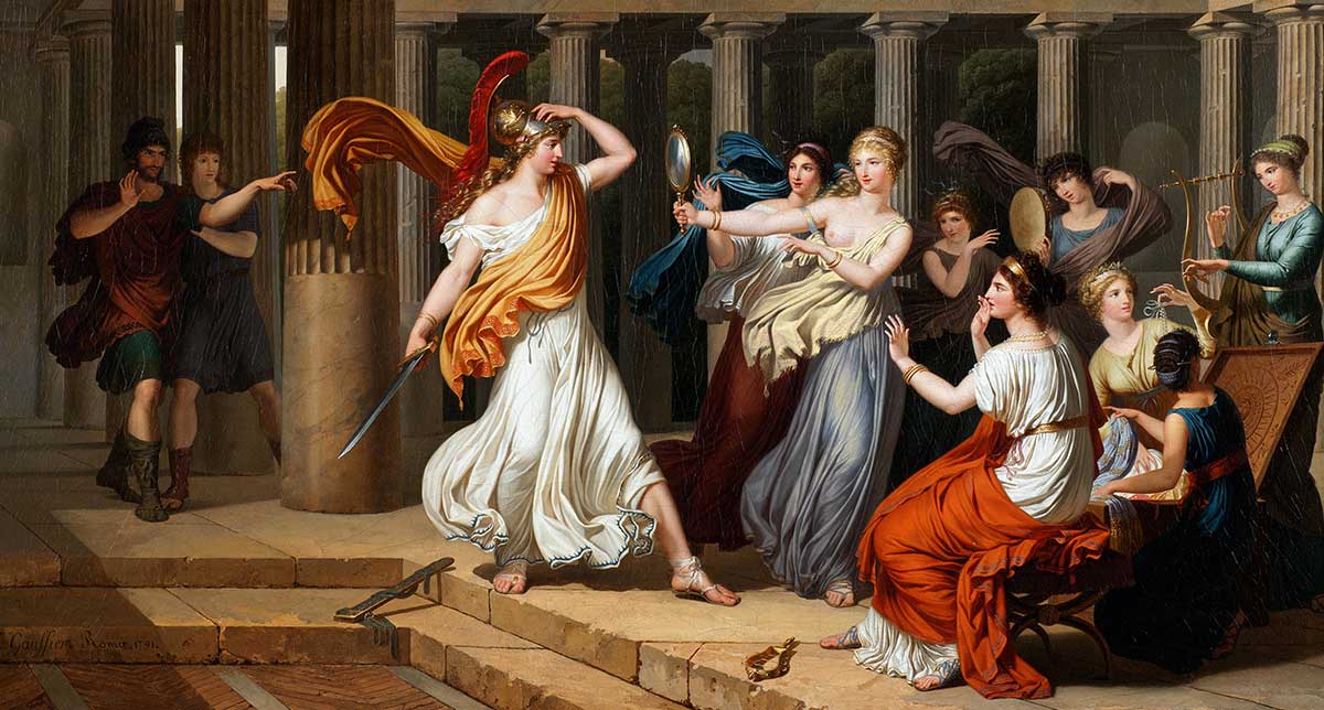 Odysseus recognizing Achilles