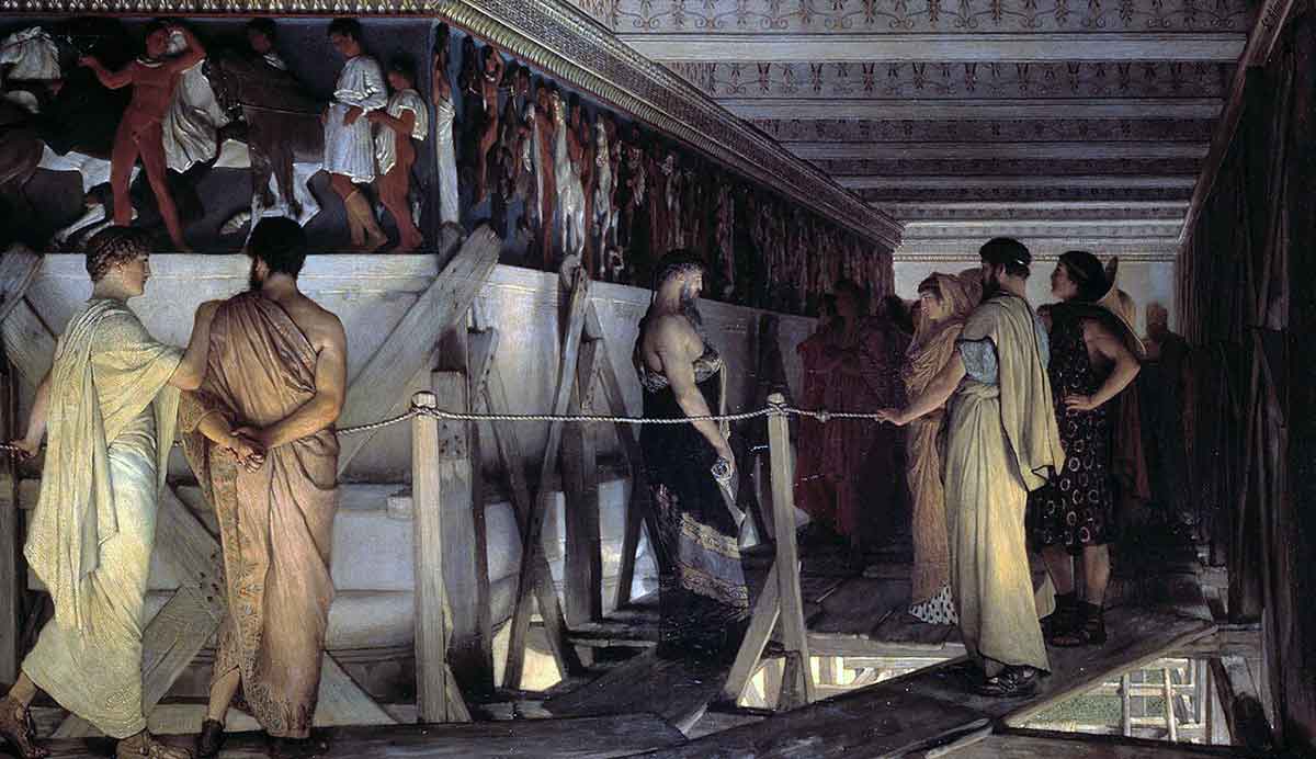 Phidias Showing the Frieze of the Parthenon