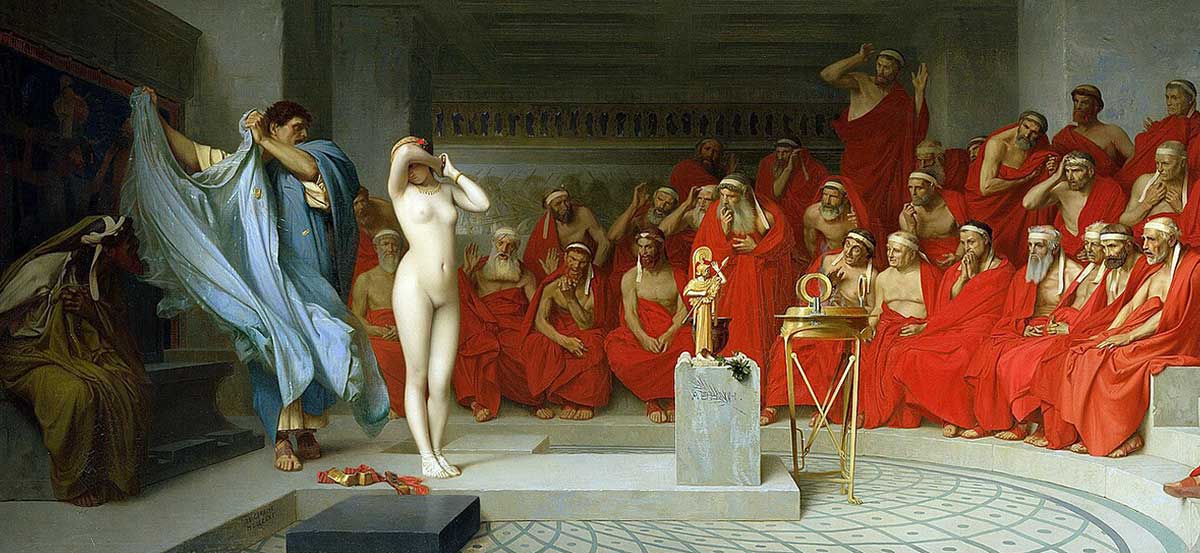 Phryne revealed before the Areopagus
