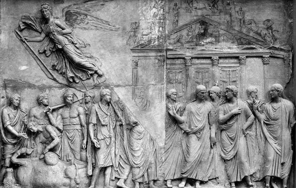 Relief Temple Jupiter Rome