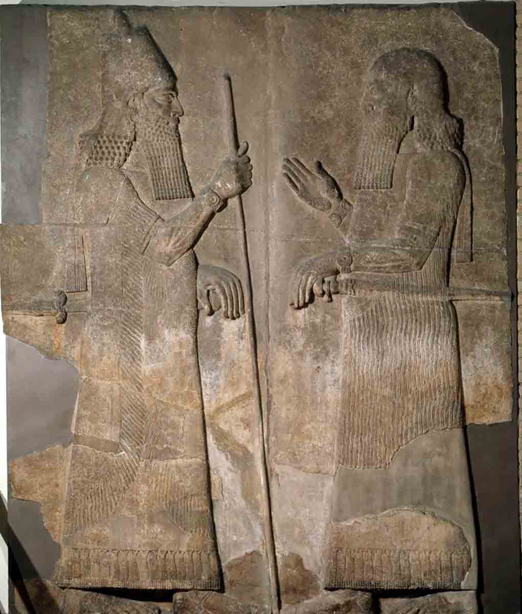 Sargon ii wall relief