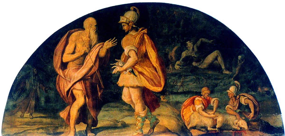 alessandro allori odysseus questions tiresias