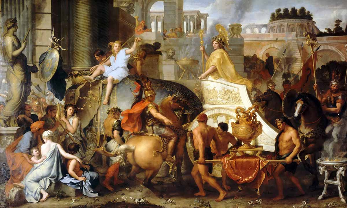 alexander enters babylon le brun