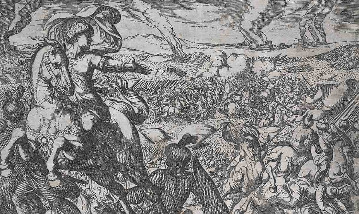 alexander flees battlefield