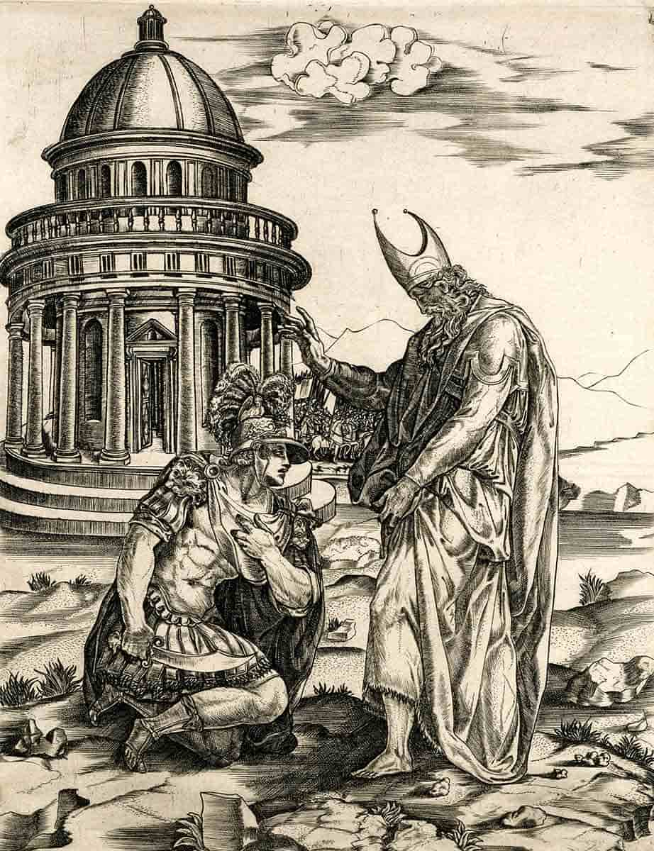 alexander kneels priest of ammon
