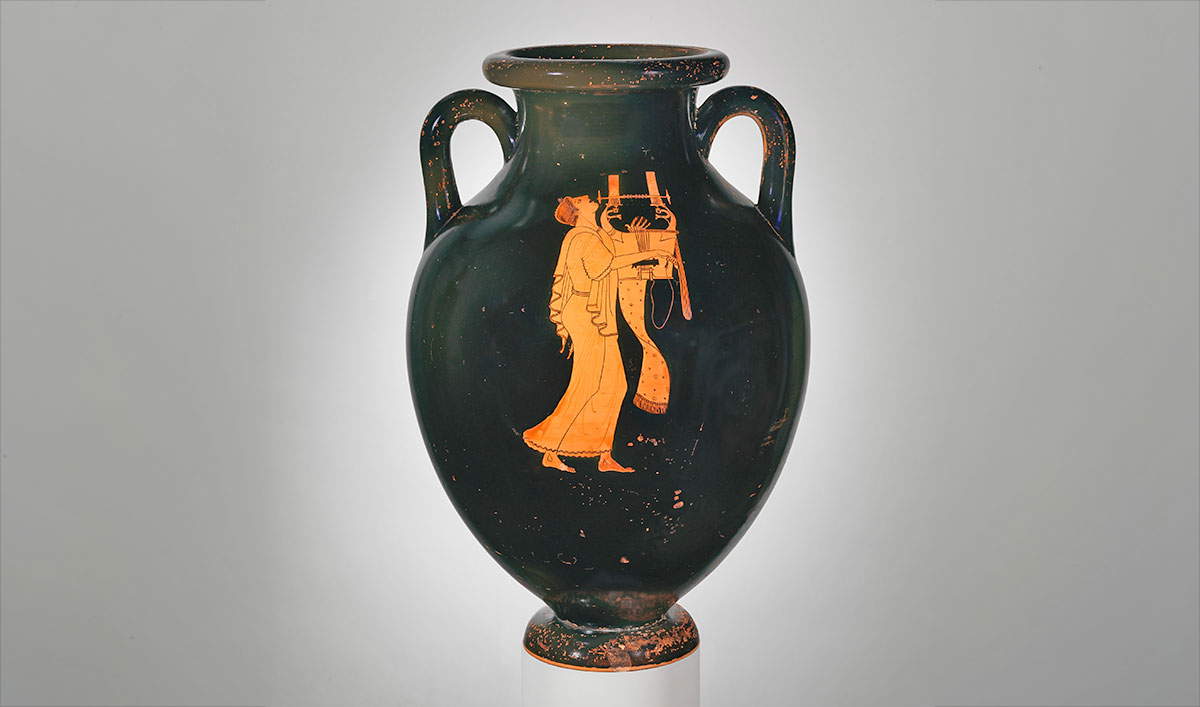 amphora singer belgian painter ancient greek music