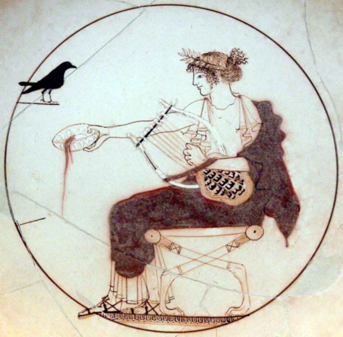 apollo pouring libation