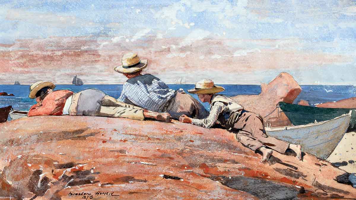 aristotle winslow homer three boys painting