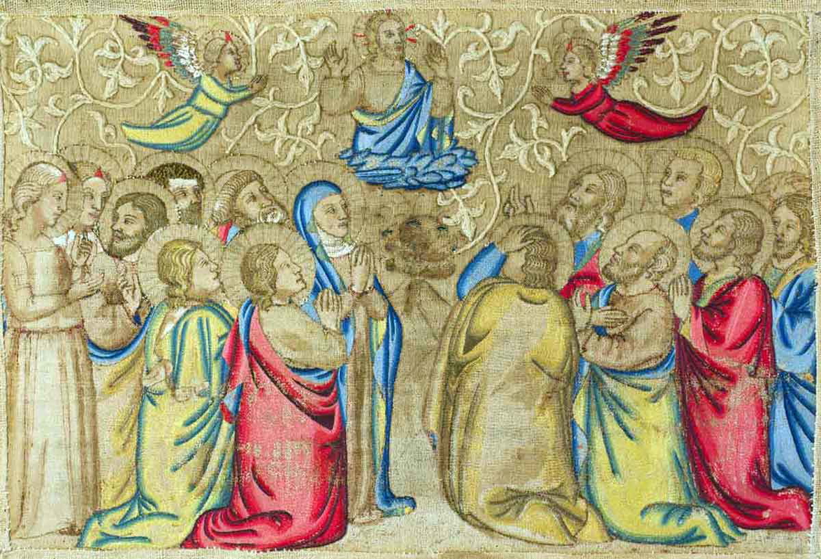 ascension embroidered silk