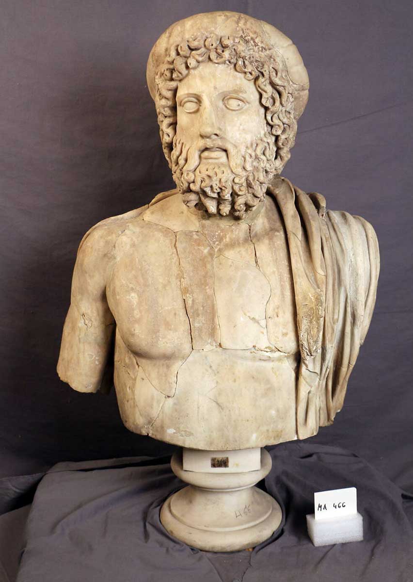 asclepius marble bust louvre