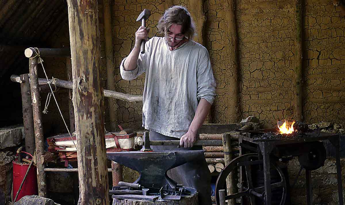 blacksmith medieval reconstruction
