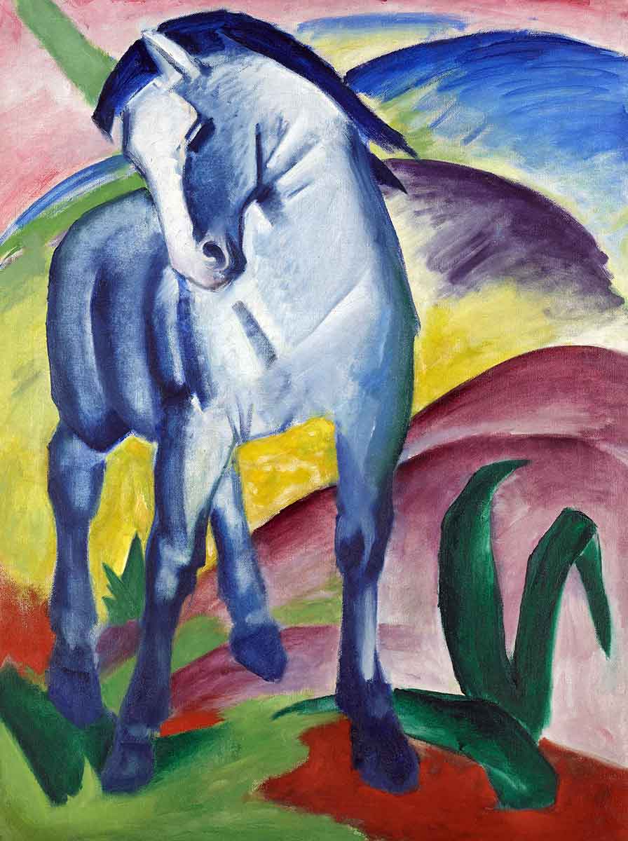 blue horse I franz marc centre pompidou