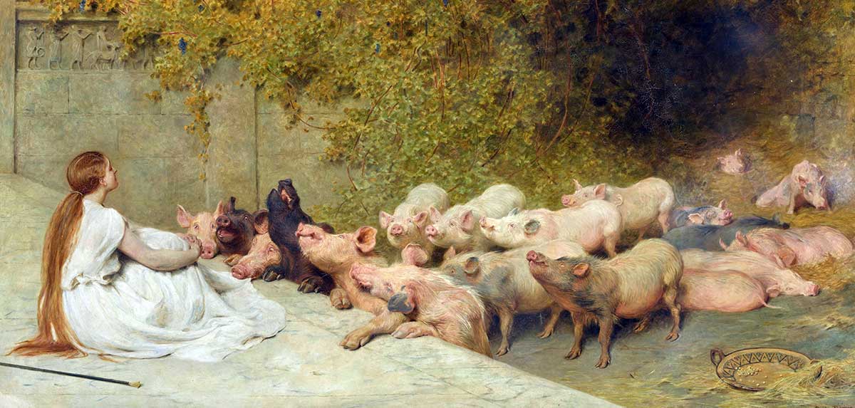 briton riviere circe and the friends of ulysses