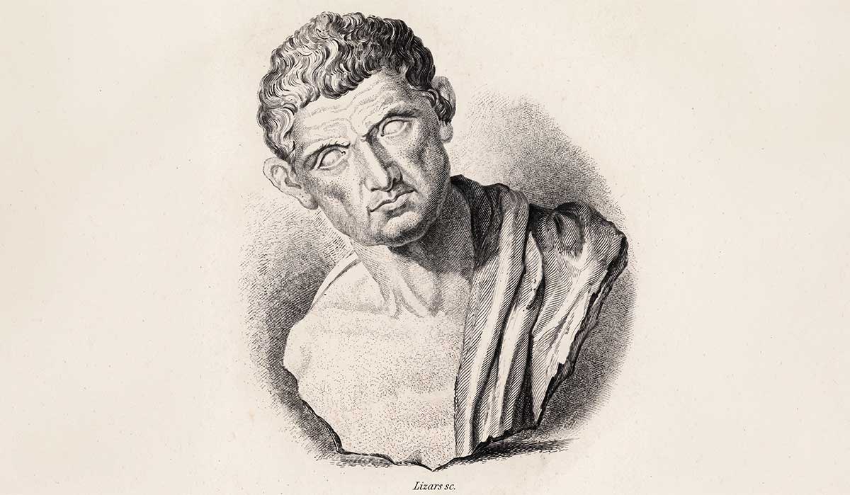 bust aristotle drawing
