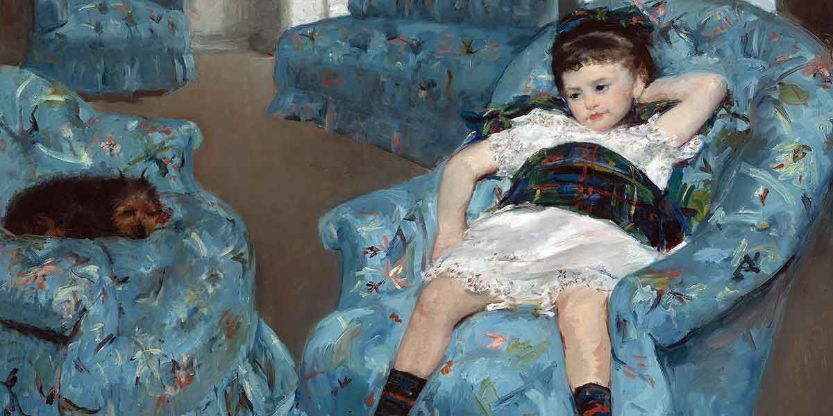 cassat little girl armchair national gallery washington