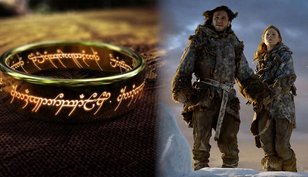 The One Ring beside Jon Snow and Ygritte