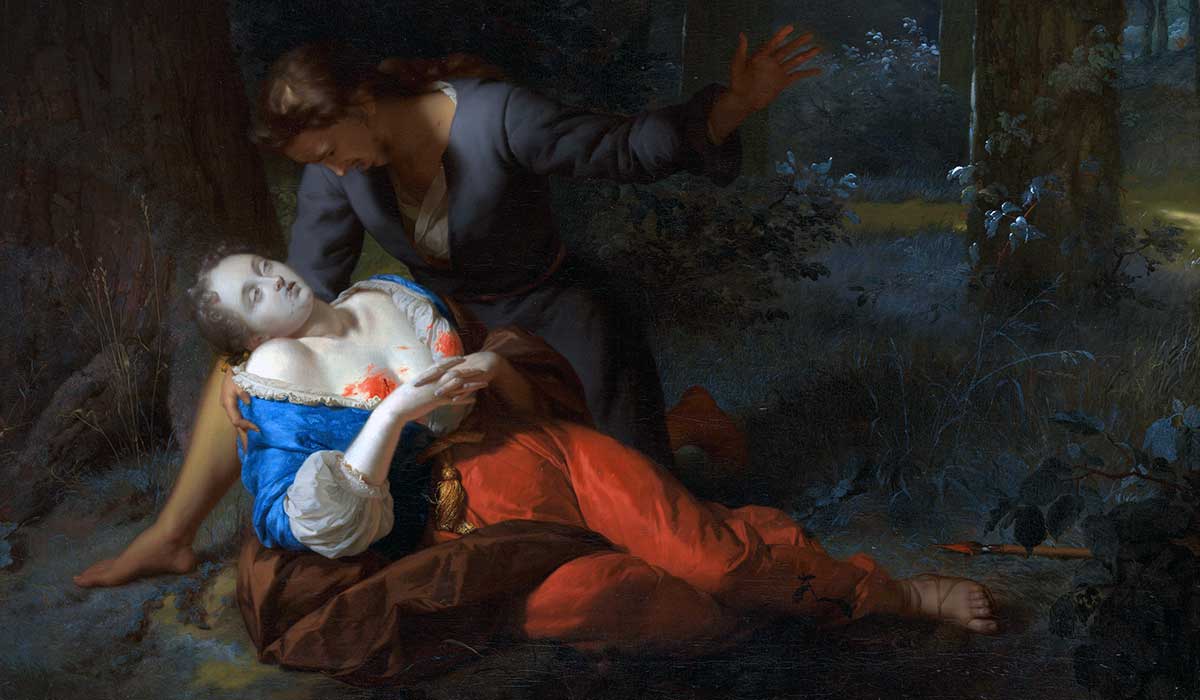 cephalus killing procris painting