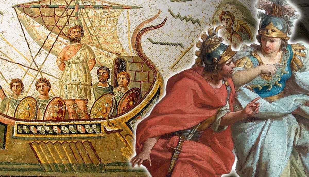 Classical depictions of Odysseus and his journey